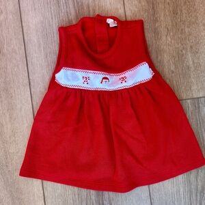 Kissy Kissy Red Christmas Dress (6-9 Months)
